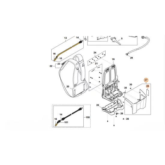 STIHL  Pokrywa 4854 700 2100